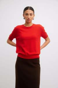 GREGORY FARRAH JUMPER LIPSTICK RED