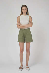 Dricoper: DRICOPER ZAPLIN SHORTS OIL GREEN
