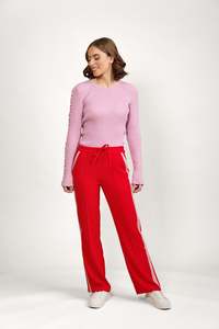 KNEWE BOWIE PANT CHILLI/ROSE