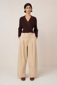 KOWTOW COMPOSURE CARDI MAHOGANY