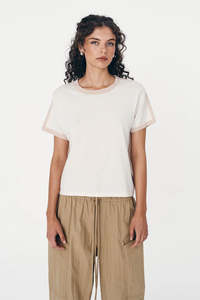 Rowie The Label: ROWIE RANIA CONTRAST KNIT TEE