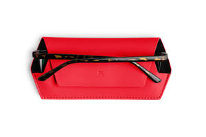 FOX & LEO GLASSES CASE RED