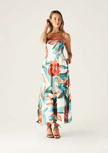 MOS FIORINA PRINT MIDI DRESS
