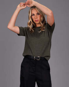 Storm Clothing: STORM MERINO CLASSIC TEE ARMY GREEN