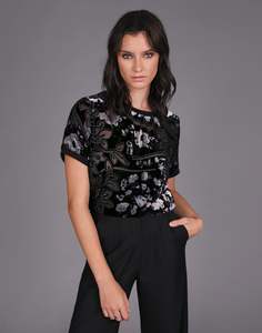 Storm Clothing: STORM BURNOUT TEE BLACK VELVET