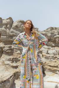 BETTY BASICS MILLS SHIRT PARADISE PRINT
