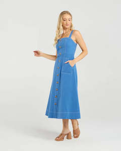 ET ALIA AVA DRESS FRENCH INDIGO