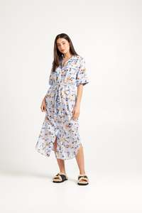 TUESDAY JULIA DRESS CORNFLOWER PRINT