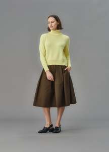 STANDARD ISSUE MERINO CROP FUNNEL NECK JUMPER BARLETT