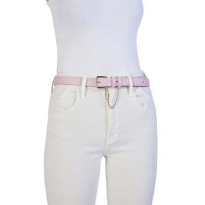 KATHRYN WILSON CLASSIC BELT ROSE CALF