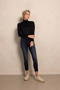 Zhrill: ZHRILL NOVA JEAN W765 (BLUE WITH BLACK CUFF)
