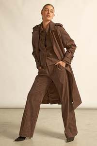 Zoe Kratzmann: ZOE KRATZMANN ALPINE COAT MOCHA