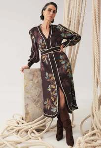 ONCE WAS CAMILLE DRESS EMBER VINES