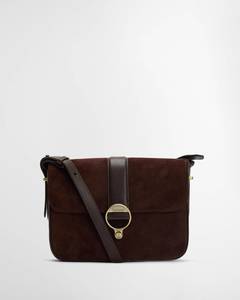 BARBOUR ROSA SUEDE & LEATHER CROSSBODY BAG