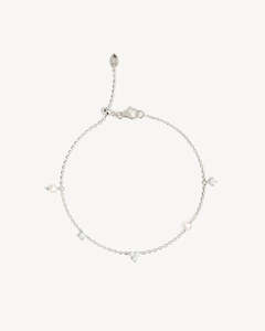 Jewellery 1: BY CHARLOTTE SILVER MOONLIT BLOOM PEARL BRACELET