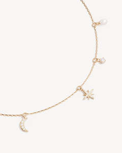 Jewellery 1: BY CHARLOTTE GOLD CELESTIAL SKIES CHARM CHOKER