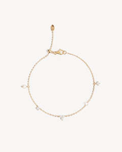 BY CHARLOTTE GOLD MOONLIT BLOOM PEARL BRACELET