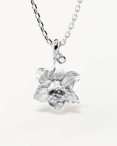 BY CHARLOTTE SILVER BIRTH FLOWER NECKLACE DAFFODIL MARCH