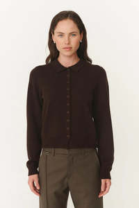 ROWIE CELIA MERINO KNIT CARDIGAN