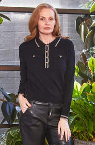New London: NEW LONDON SOMERSET POLO BLACK