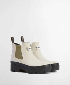 Boots: ARRIVING 21.05.26 | BARBOUR HALTON CHELSEA WELLY LIGHT OAK/BLEACHED OLIVE
