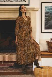 Once Was: ONCE WAS SOLENE MIDI DRESS EXOTICA