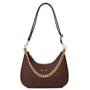 Kathryn Wilson: KATHRYN WILSON BELLE BAG ESPRESSO PEBBLE