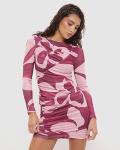 Dresses Jumpsuits: MON RENN PETA MINI DRESS PAINTERLY FLORAL