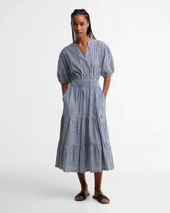 Dresses Jumpsuits: BARBOUR ASHWELL MIDI DRESS MULTI GINGHAM