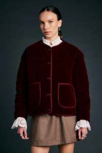 Jackets Coats: KAREN WALKER ASHFORD JACKET MERLOT