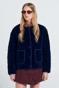 Jackets Coats: KAREN WALKER ASHFORD JACKET NAVY