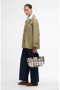 Handbags: BARBOUR LAYLA TARTAN MINI TOTE BAG