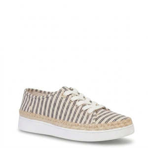 Footwear: KATHRYN WILSON LYNDA TRAINER INK STRIPE