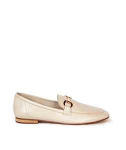KATHRYN WILSON LEILA LOAFERS STONE CALF