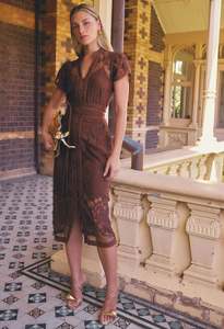 ONCE WAS SOLENE LACE DRESS