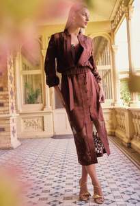 ONCE WAS SOLENE MIDI SKIRT