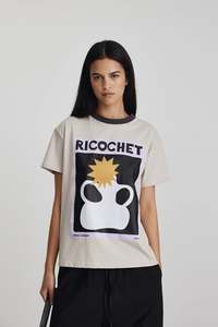 Ricochet: RICOCHET AIDEN TEE LIGHT GREY + INK