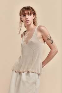 STANDARD ISSUE  SETA RIB CAMISOLE OAT