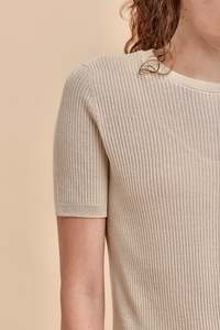 STANDARD ISSUE SETA RIB T-SHIRT OAT