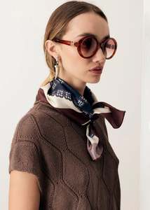 Pol: POL ROSIN CABLE KNIT CHOC