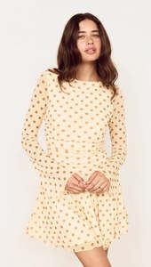 Dresses Jumpsuits: MINK PINK SOLEIL DROP WAIST MINI DRESS BUTTER SPOT