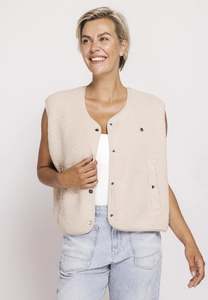 Jackets Coats: ZHRILL EREN VEST OFF WHITE