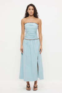 MON RENN ROCCO DRESS FRESHWATER BLUE