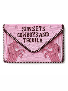 Handbags: DARK HAMPTON PINK PONY BEADED BAG