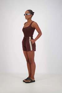 JASMINE ALEXA PANAREA SHORTS BROWN