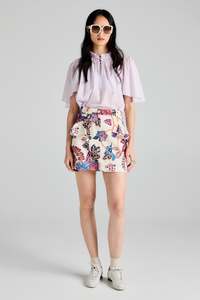 KAREN WALKER ALEGRA SKIRT CREAM MULTI