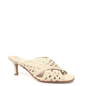 KATHRYN WILSON LILA WOVEN HEEL STONE CALF