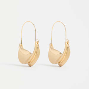 Jewellery 1: Siita Hoop Earring - Gold & Silver