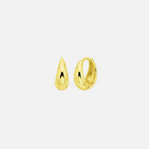 Jewellery 1: Drop Huggies - Gold Plated