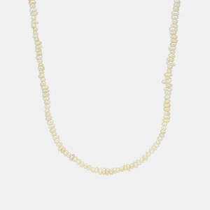 Jewellery 1: Micro Pearl Necklace - Gold